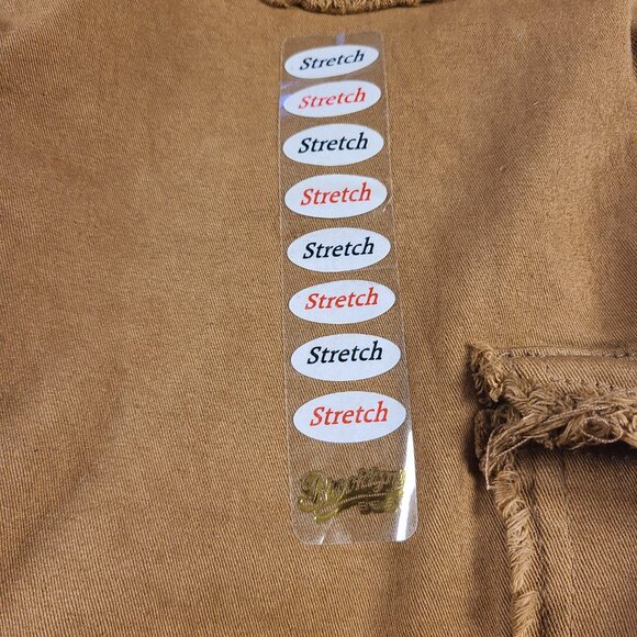 Brooklyn's Best Women's 14 Cargo Pants Fringed Pockets Brown - Picture 7 of 13